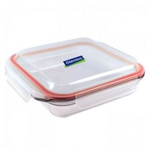 Square Oven Safe Glass Container 2100ml