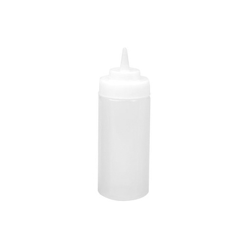 Clear Wide Mouth Squeeze Bottle 480ml