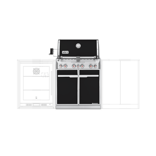 Summit E460 LP Built-In Black Gas BBQ