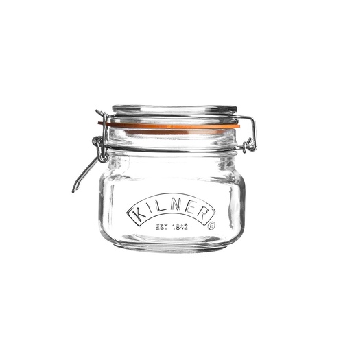 Square Clip Top Jar 500ml