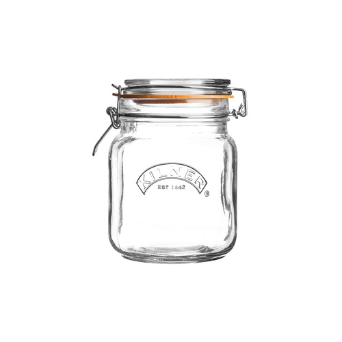 Square Clip Top Jar 1L