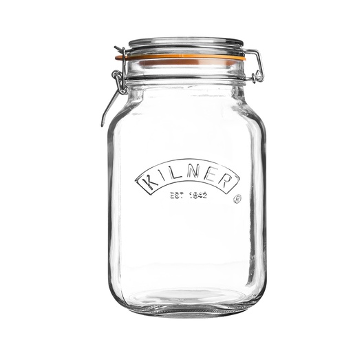 Square Clip Top Jar 2L