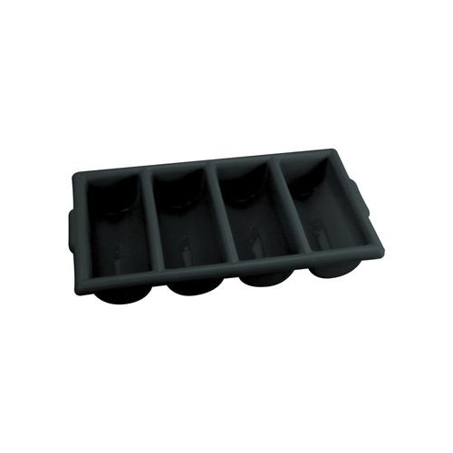 Black 4 Bay Cutlery Holder 