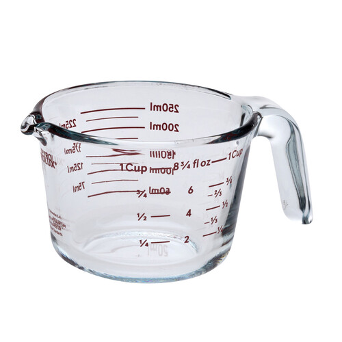 Glass Measuring Jug 250ml/1 Cup