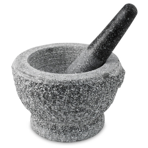 Rough Grey Mortar & Pestle 17cm