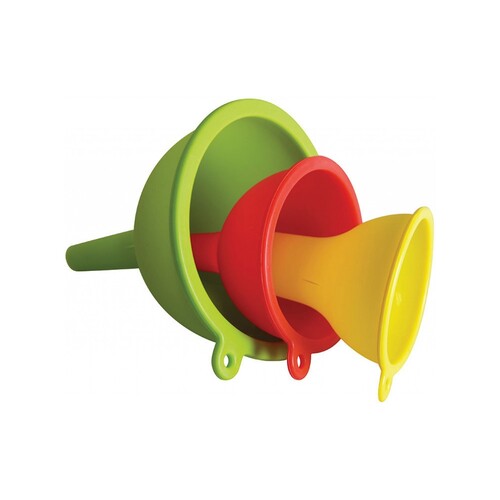3 Piece Silicone Funnel Set