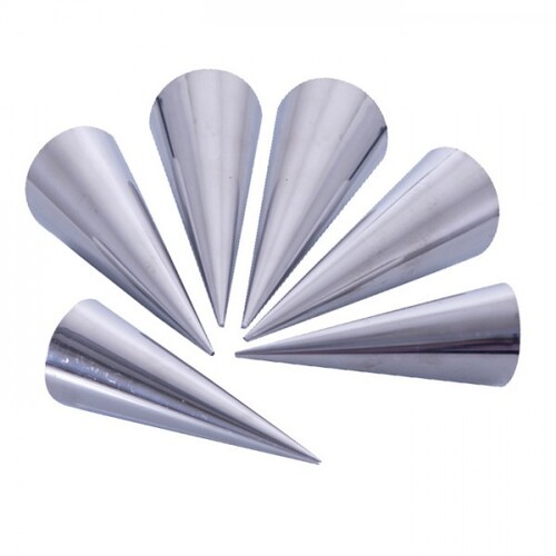 S/S Cream Horn Moulds Set of 6