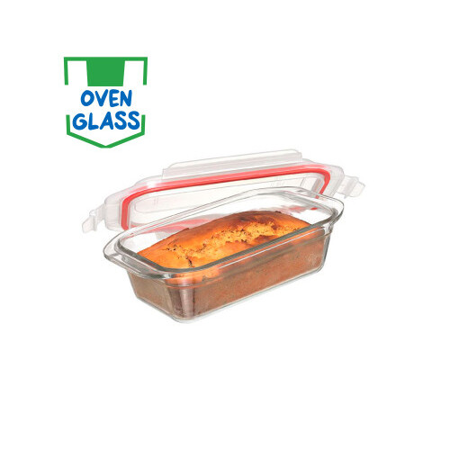 Rect Oven Safe Glass Loaf Baker 1750ml