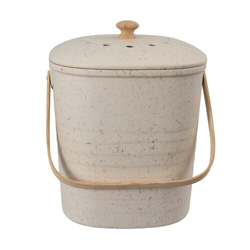 Eco Compost Bin White 8L