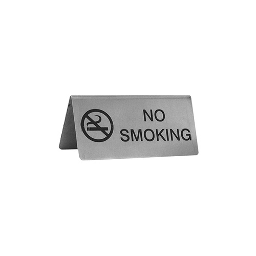 Stainless NO SMOKING Sign "A" Frame 100x43mm