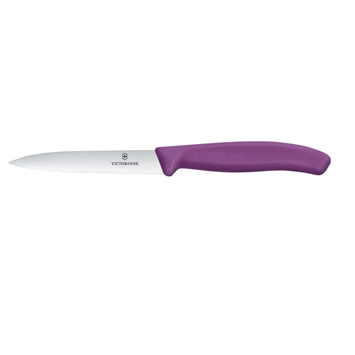 Victorinox Pring Knife Wavy Edge - 10cm Purple