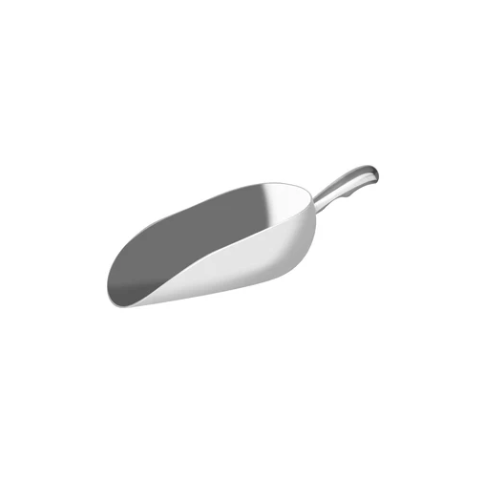 Chef Inox Round Scoop Aluminium - 230x120mm/1070ml