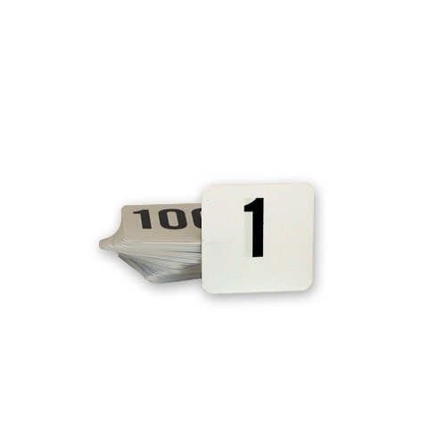 Table Number Black on White Sml 1-25 