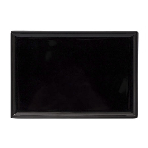 Black Melamine Rectangular Platter 350x240mm 