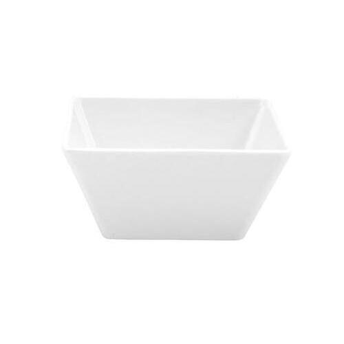 White Melamine Square Bowl 130x130x70mm