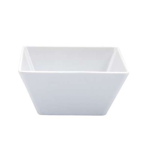 White Melamine Square Bowl 240x240x100mm