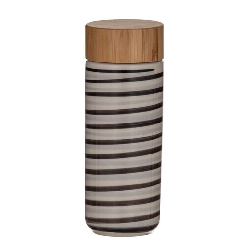 Roma Double Wall Flask Bamboo Lid Coffee/Natural
