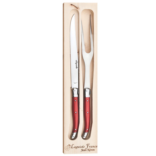 Jean Neron Carving Set - Red