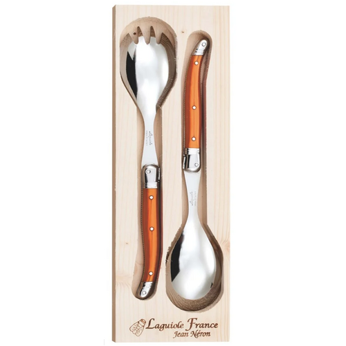 Jean Neron Salad Server Set - Orange