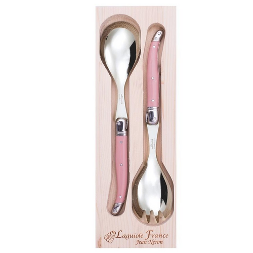 Jean Neron Salad Server Set - Pink