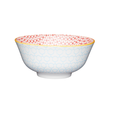 Mikasa Bowl - 15.5cm Blue Geometric