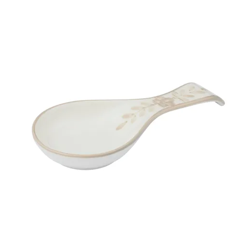 Alma Ceramic Spoon Rest - Taupe