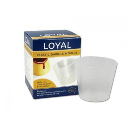 Plastic Dariol Moulds 6 pack 125ml 