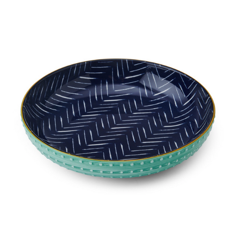 Mikasa Coupe Bowl - 21cm Indigo Chevron