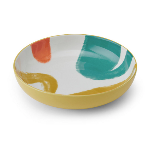 Mikasa Coupe Bowl - 21cm Yellow Abstract