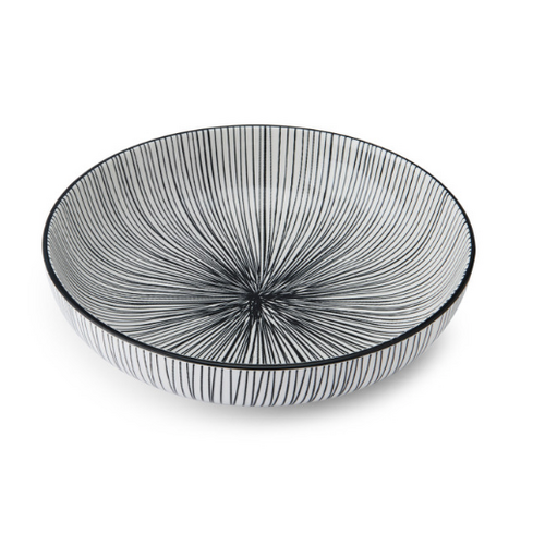 Mikasa Coupe Bowl - 21cm Black Stripe