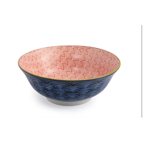 Mikasa Ramen Bowl 21cm - Blue Red