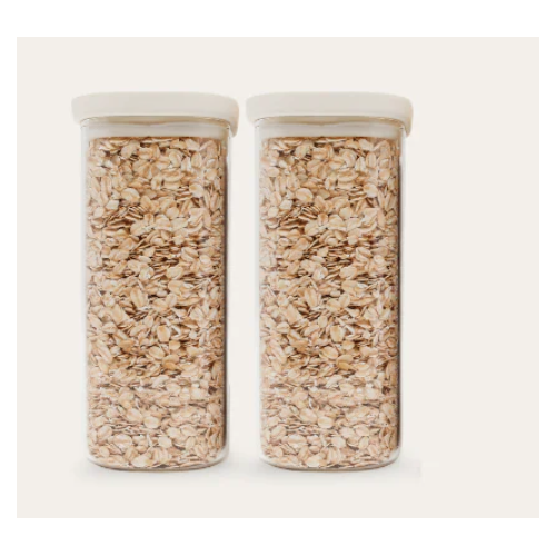 Tallow Glass Pantry Jars 2pk - 1250ml