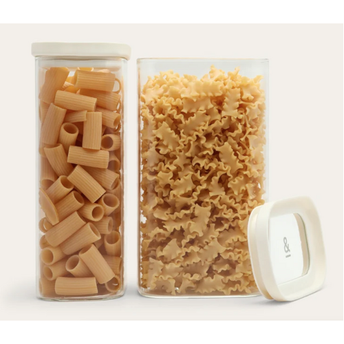 Tallow Glass Pantry Jars 2pk - 1500ml
