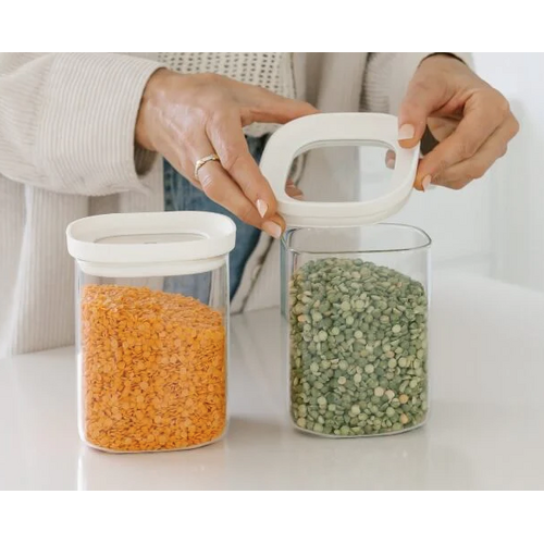 Newrybar Square Pantry Jars - 2pk 1000m l