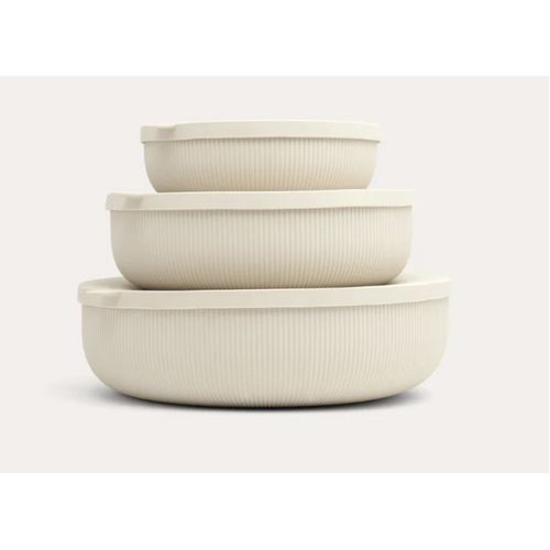 Silicone Nesting Bowl Set of 3 - Mushroom