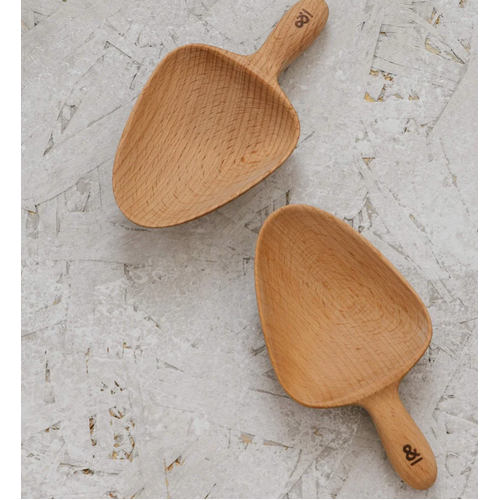 Wooden Beechwood Pantry Scoop 2pk