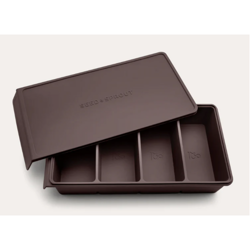 4 Portion Silicone Freezer Tray - Macadamia