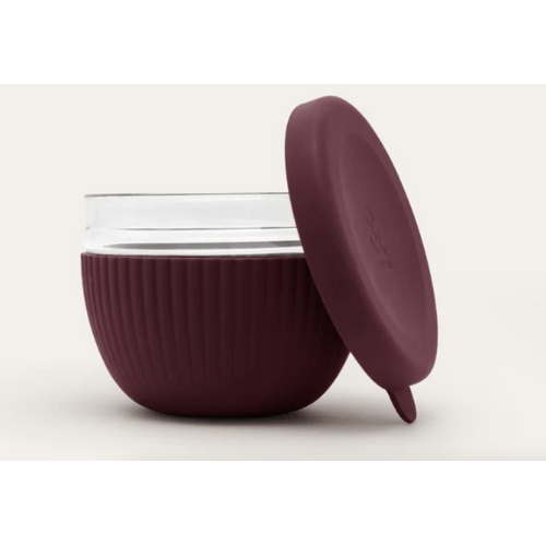 Glass Lunch Bowl - Mulberry