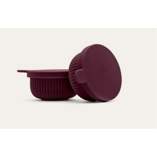 Silicone Dressing Pots 2pk - Mulberry