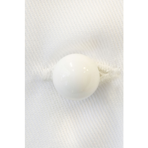 Pack of 10 White Chef Buttons