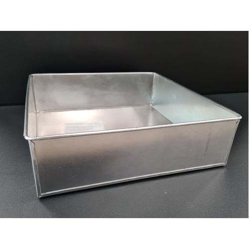 Square Tinplate Cake Tin 250x75mm