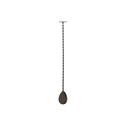 Gunmetal Bar Spoon with Muddler