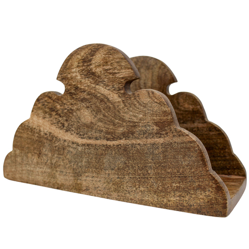 Mango Wood Napkin Holder 20x11cm